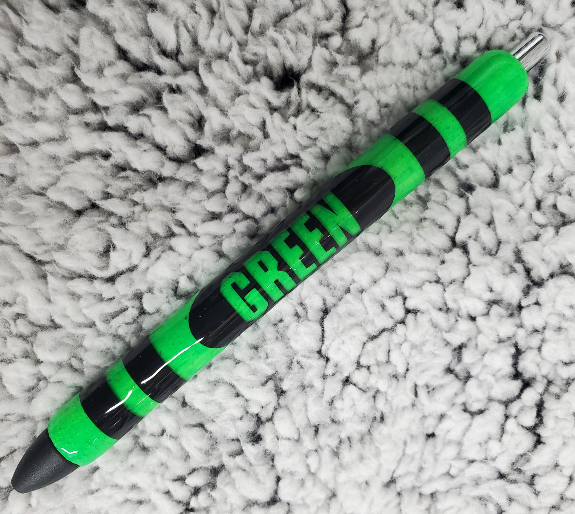 Green Crayon Glow in the Dark Pen - Black Ink – Nan's Crafty Shed